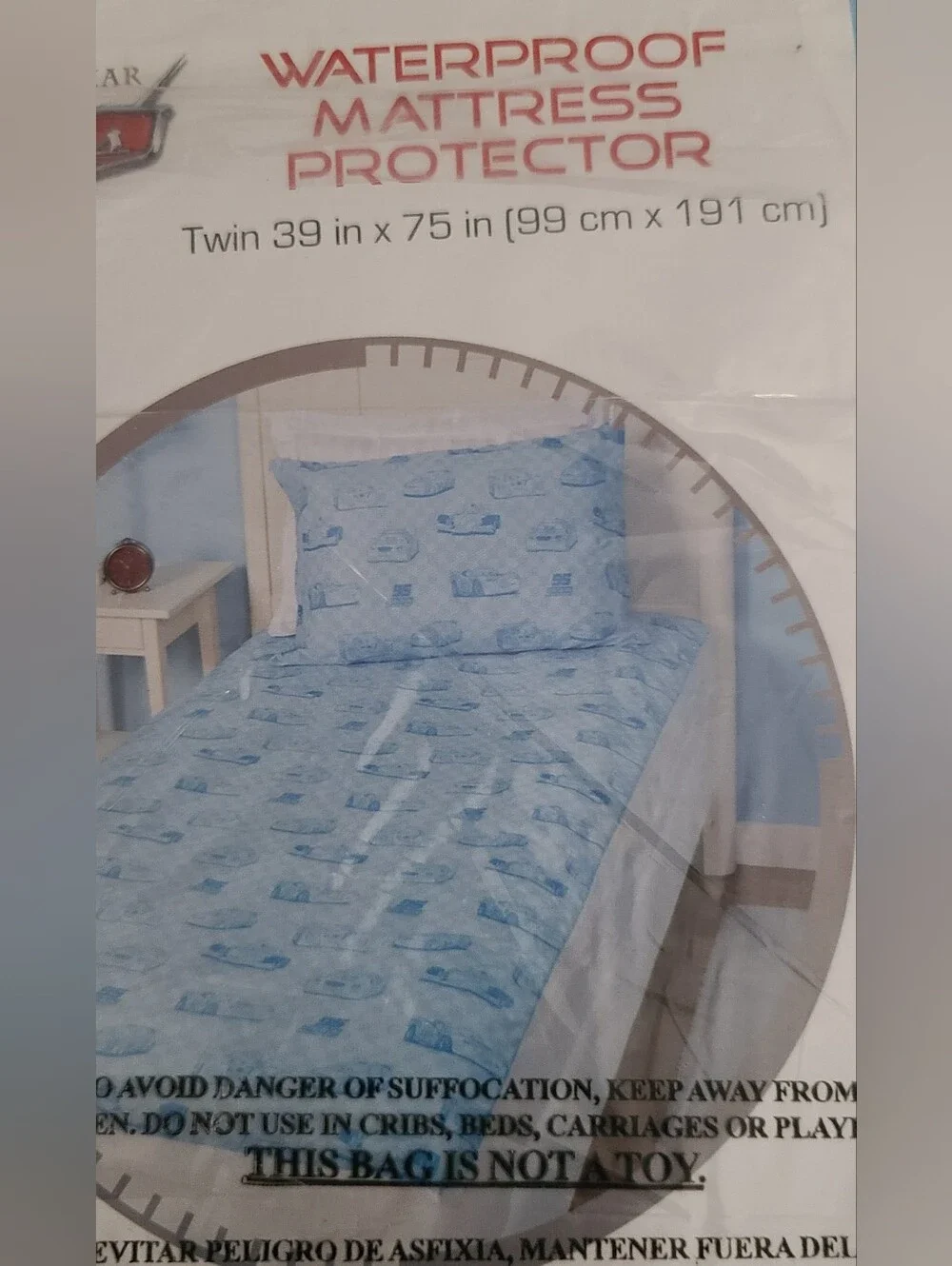 Disney Cars Twin Hypoallergenic Waterproof Mattress Protector Brand New & Sealed